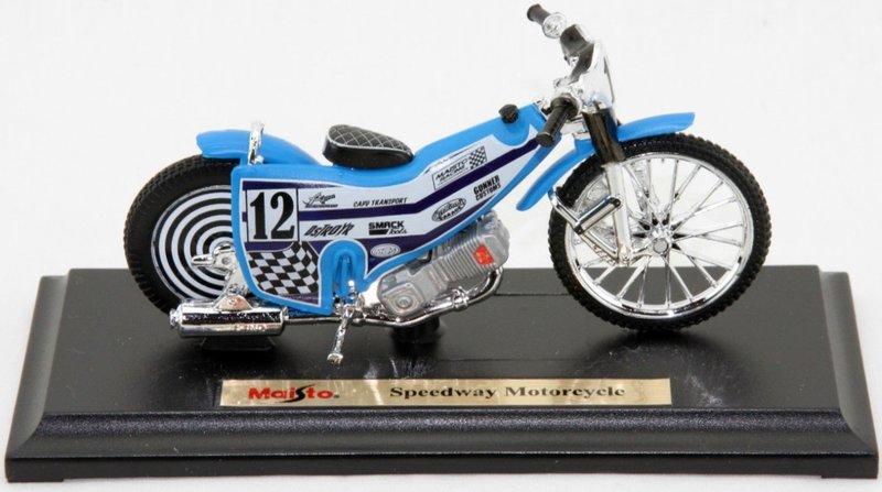 【越野摩托車模型】Speedway Motorcycle 藍色 機車模型 Maisto 美馳圖 1/18精品車模