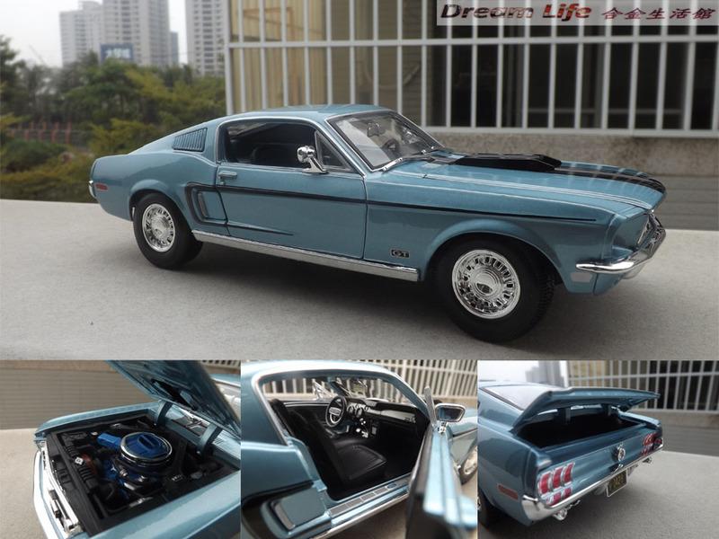Maisto 精品】1/18 1968 Ford Mustang GT Cobra Jet 野馬眼鏡蛇~全新特惠價| 露天市集| 全台最大的網路購物市集