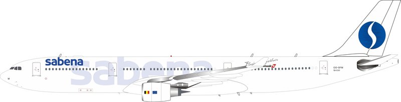 預購_INFLIGHT200 Sabena Airbus A330-300 OO-SFM 
