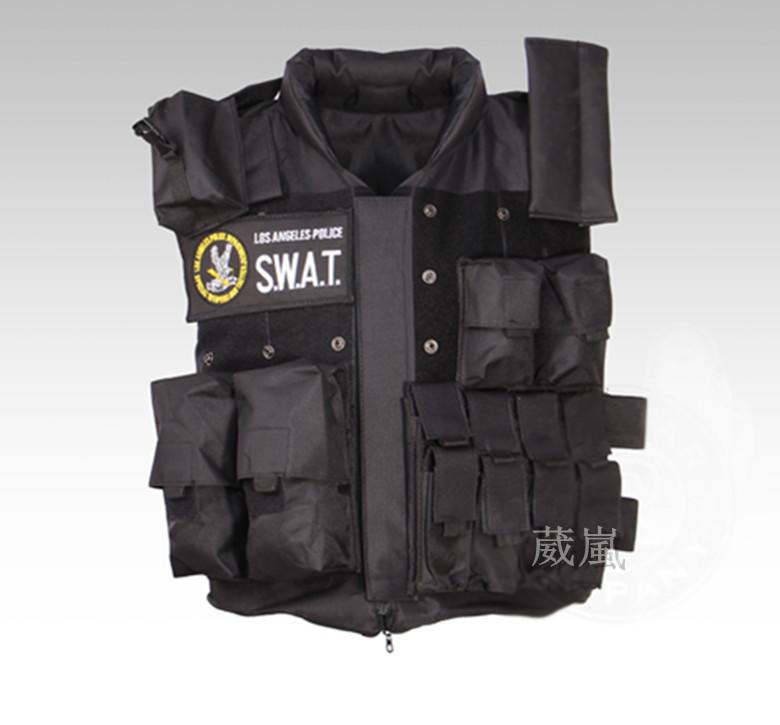 SWAT 特警戰術背心(肚兜防彈背心生存遊戲防刺背心軍用警用BB彈MOLLE