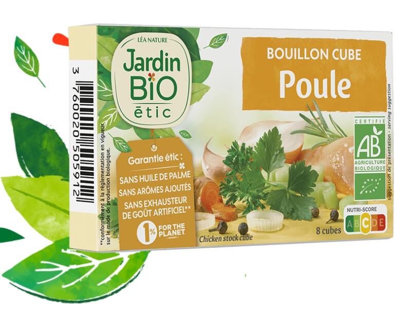 ☆Bonjour Bio☆ 法國 Jardin Bio 有機高湯塊 雞肉 法式香草雞
