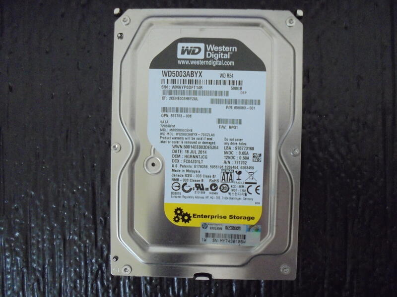 WD 黑標 3.5吋 500GB SATA/64MB (WD5003ABYX) 桌上型硬碟
