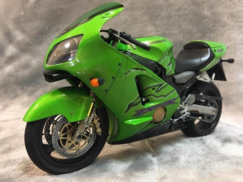 W-MAX MOTO 模型製作TAMIYA 1/12 KAWASAKI ZX12R 萊姆綠版本| 露天市集 