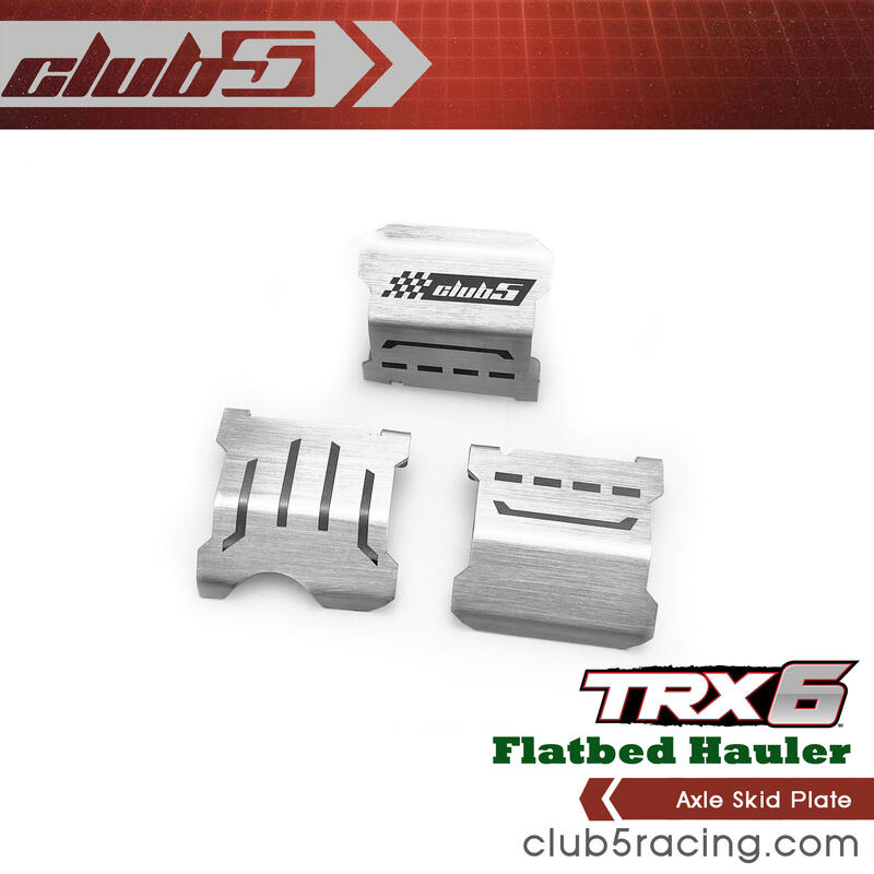 -CLUB 5-TRX6 HAULER專用 雷雕款 LP蓋/車橋保護蓋/護蛋板/原車孔位安裝(3入)C-TRX6-014