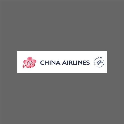 中華航空 CHINA AIRLINES LOGO 橫幅 防水貼紙 筆電 行李箱 安全帽貼 尺寸120x30mm