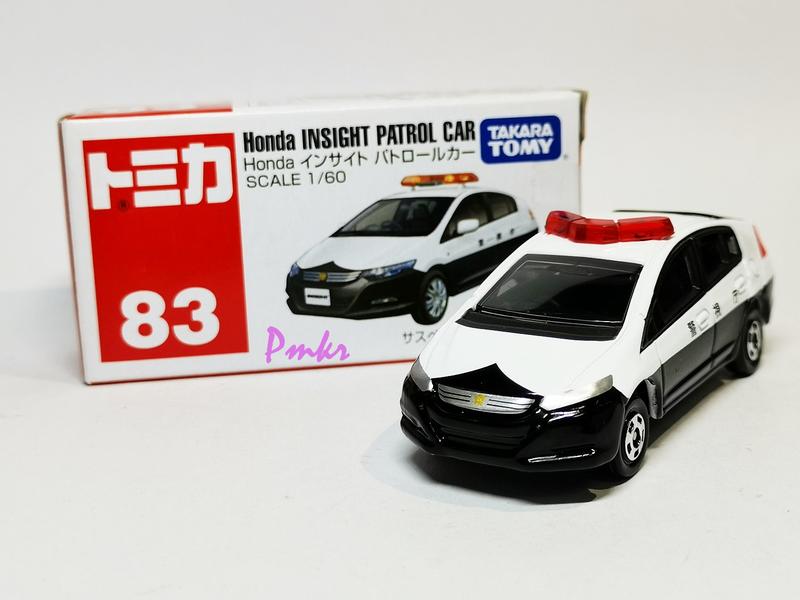 Pmkr】TOMICA No.83 Honda Insight Police Patrol Car 油電警車