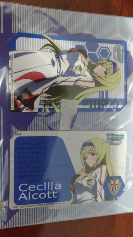 INFINITE STRATOS I.S 日本原版精品 賽希莉亞  IC卡貼 全新便宜出售！