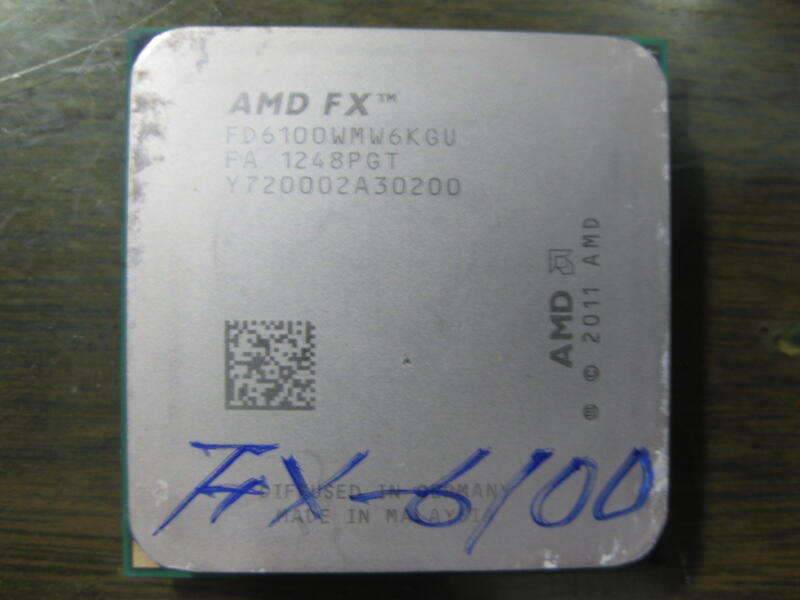 (廉價屋)AMD FX-6100 AM3+(FX)六核心CPU (FX-61200.FX-6300) 可參考
