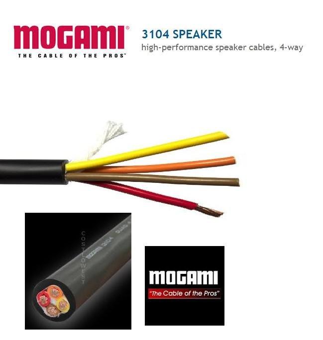 日本MOGAMI 3104 四芯喇叭線/電源線(裸線)