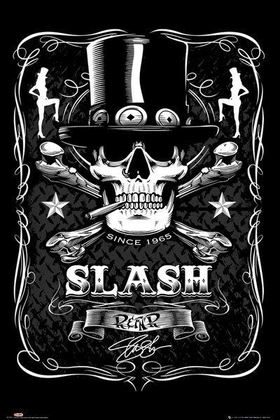 【英國進口明星海報】 史萊許 Slash Label (Global) ~英國進口#LP1707+裱框