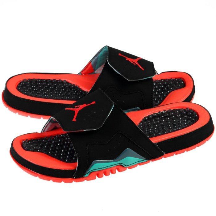 S.G Nike Air Jordan Hydro VII Retro AJ7 黑紅橘紅 運動拖鞋 705467-023
