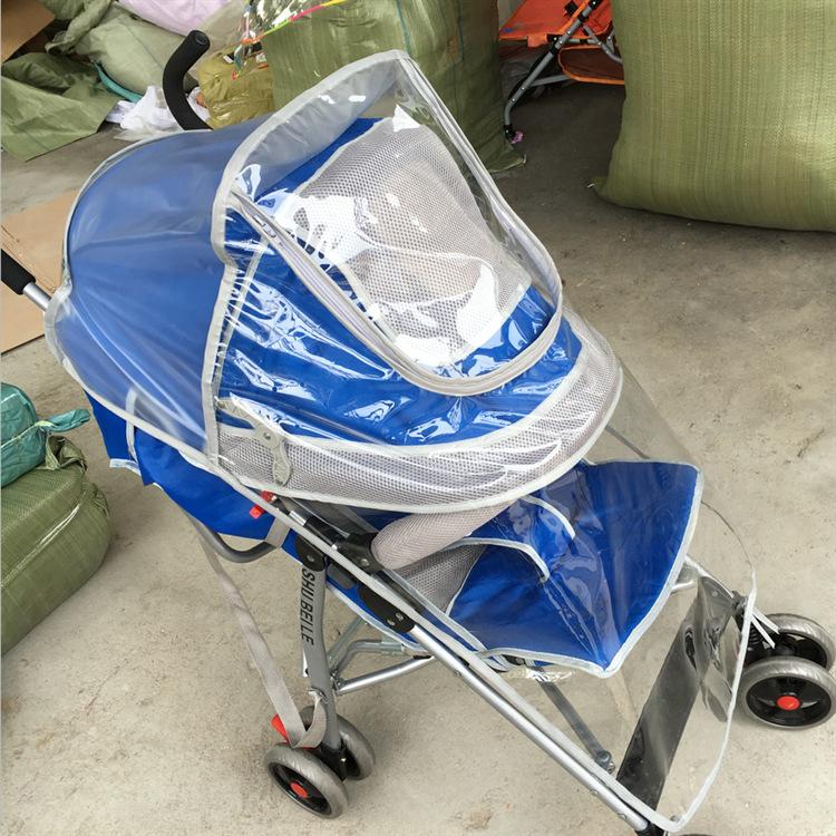 現貨附尺寸嬰兒推車雨罩防風防雨傘車雨衣罩通用擋風雨罩
