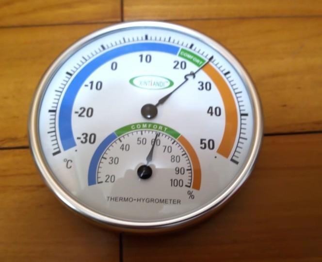 4110~大尺寸室內溫濕度計 溫度計 溼度計 可掛室外/三段顏色指示，免電池