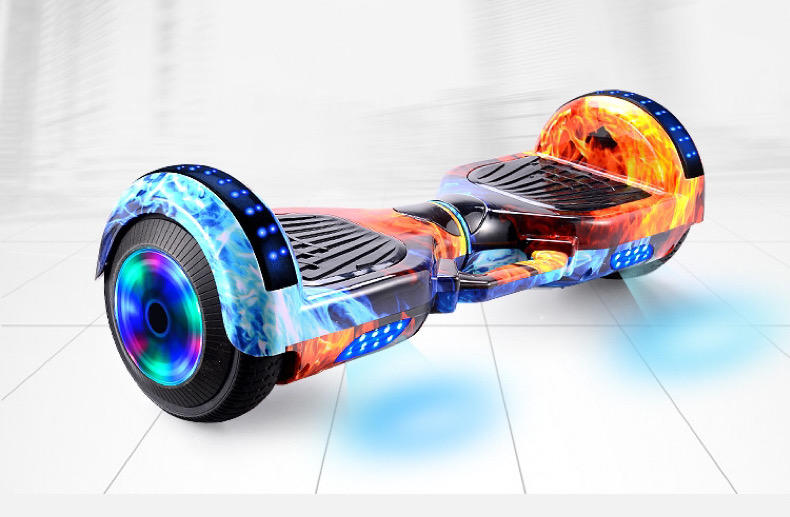 2020款 春夏促銷中平衡車7寸帶手提發光輪帶藍牙跑馬燈 電動滑板 代步車 兒童兩輪電動智能成人滑板 電動扭扭車 滑板車