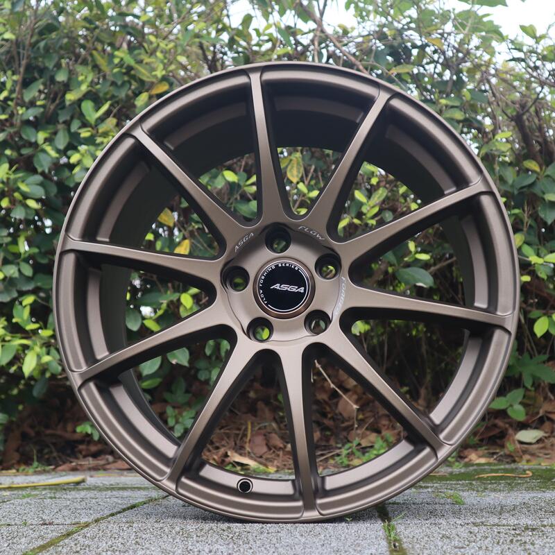 ASGA ARF13 18吋旋壓鋁圈5X108 5X112 5X114 消光古銅RAYS ZE40 G025 