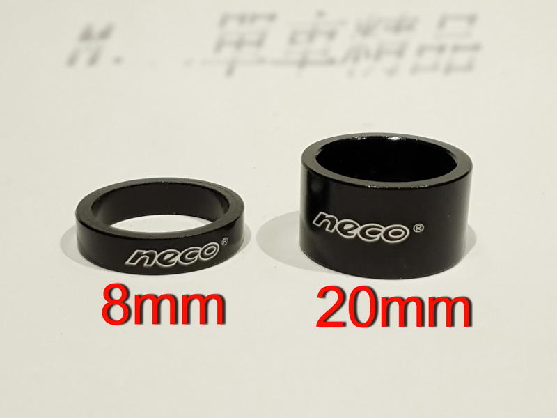 [M..精品] NECO鋁合金龍頭墊圈！適用於1-1/8(28.6mm)前叉豎管！