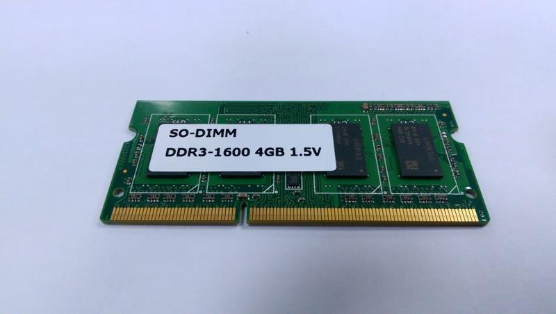 筆記型SO-DIMM-DDR3-4GB-1600  1.5V / 1.35V