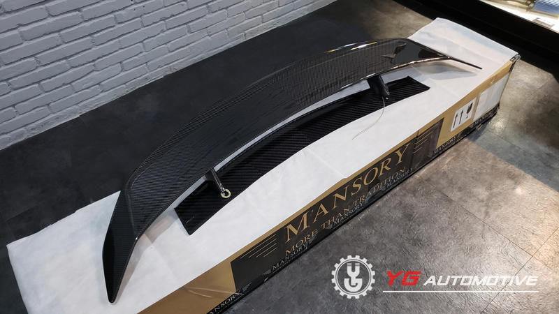 【YGAUTO】全新實拍 MANSORY 德國 Benz AMG GT-S C190 全新 專用改裝 超輕碳纖維尾翼