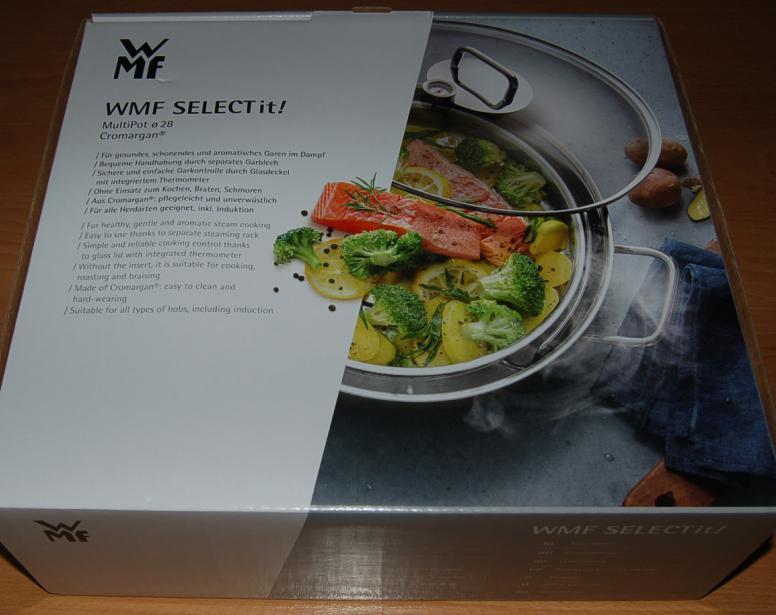 【網購星球】全家 德國精品廚具WMF 多功能萬用鍋 (附嵌入式溫度計、蒸屜、蒸架)