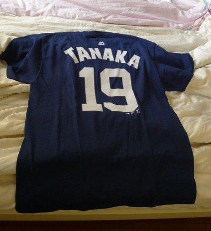 全新MLB 洋基隊 田中將大/たなかまさひろ/ Tanaka Masahiro  19號 藍色球衣 L號