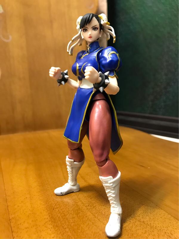 重塗分享+仿版評測S.H.Figuarts SHF 快打旋風街頭霸王Chun-Li 春麗