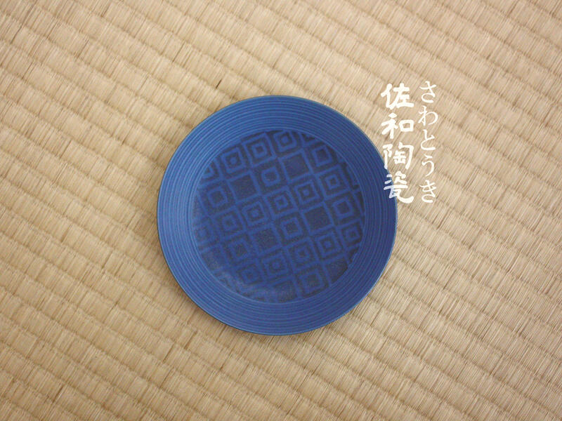 +佐和陶瓷餐具批發+【鐵藍凌紋4.5皿-日本製XL10106-12A】日本製 4.5皿 骨盤 小盤 點心盤 小菜盤