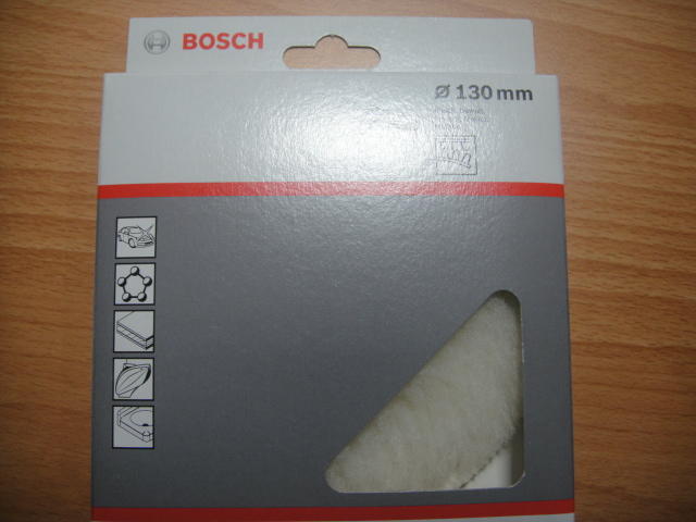 全新德國 BOSCH 原廠5英吋 130mm 自黏 自貼 打蠟羊毛輪瑞士製造
