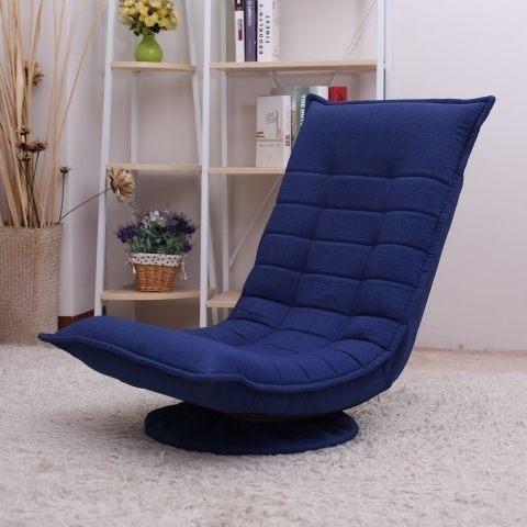 [ 家事達 ] SA- 6609BL 360度旋轉多段式合室椅(寶藍色) 特價
