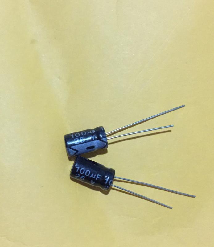 直插電解電容100UF 25V 體積6.3*11mm(10個1拍) Arduino 8051