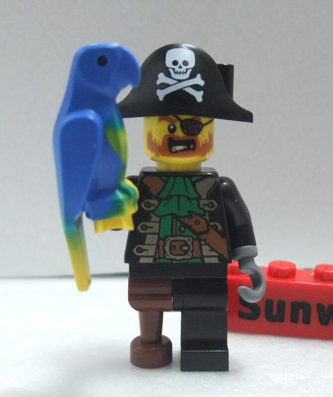 【積木2010】樂高 LEGO 海盜船長 鸚鵡 / 每個鸚鵡的配色比例皆不同 隨機出貨 / BAM