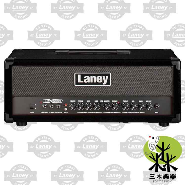 【三木樂器】公司貨 Laney LX120RH 吉他 音箱 電吉他音箱 120W 吉他音箱 音箱頭 LX120 黑