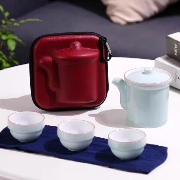 ［千紅一品茶］簡易旅行茶具便攜包 家用 簡約現代辦公便捷 戶外茶道包