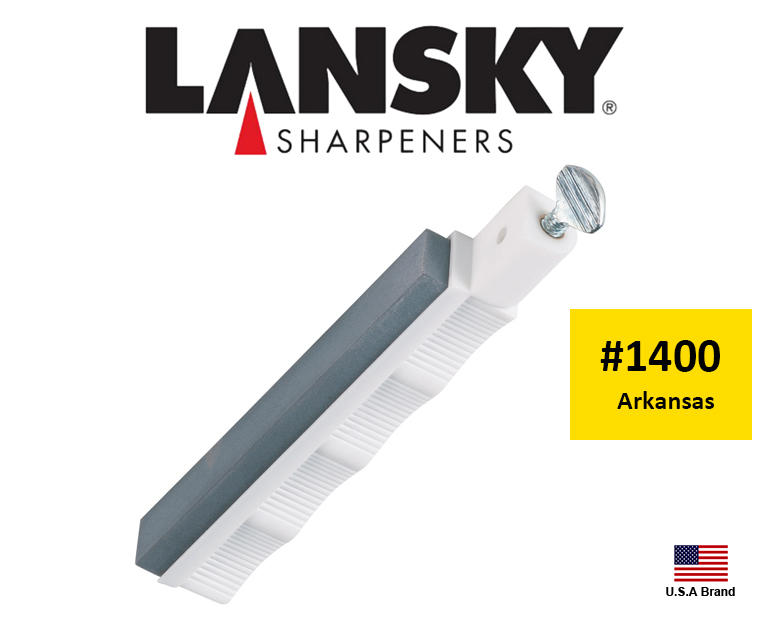 Lansky美國專業定角磨刀器磨刀系統配件 - Arkansas天然石1200-1400番平面磨刀石【LSBHA】