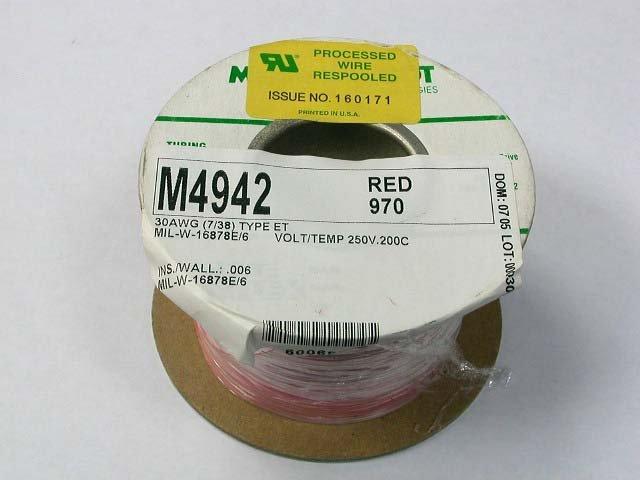美國Manhattan軍規鐵弗龍鍍銀線 30AWG 紅色 (5M1拍)