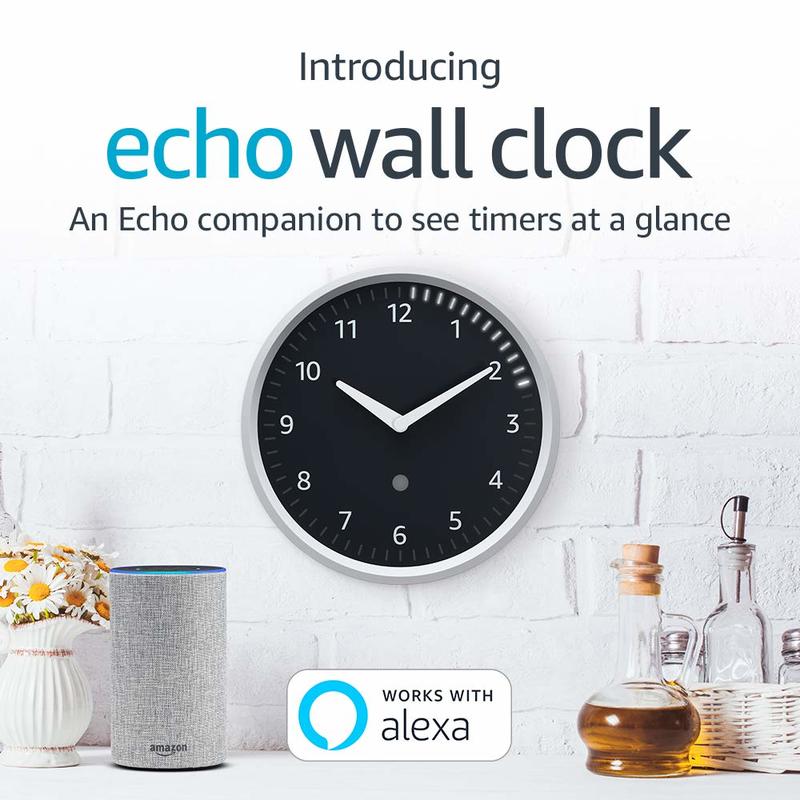 亞馬遜水獺先生 Echo Wall Clock 智慧時鐘，可與Alexa裝置搭配應用