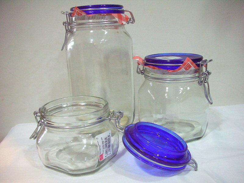 Fido義大利進口 藍蓋玻璃密封罐  3/4 L