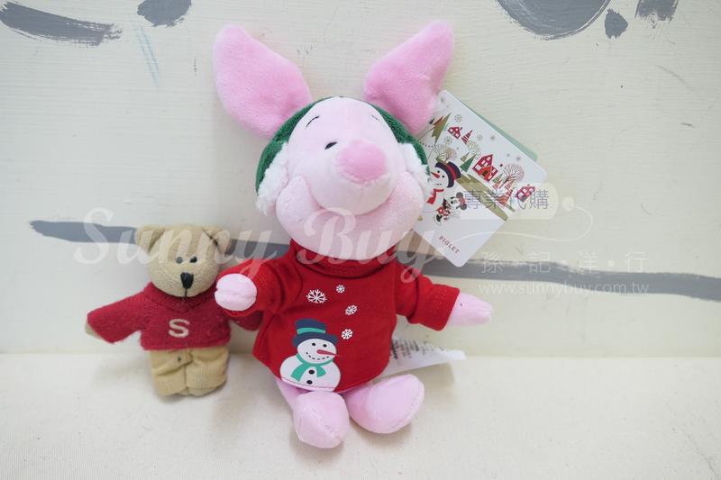 【Sunny Buy】◎現貨◎ Disney 迪士尼 聖誕穿著 小豬 Piglet 小熊維尼 20公分 玩偶