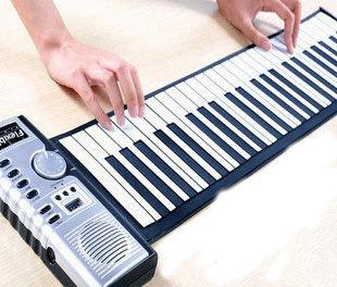 【辛迪酷G】154   61鍵 手卷鋼琴 MIDI電子琴 便捷式折疊軟鋼琴 戶外鋼琴 双喇叭 带手感  限時特惠