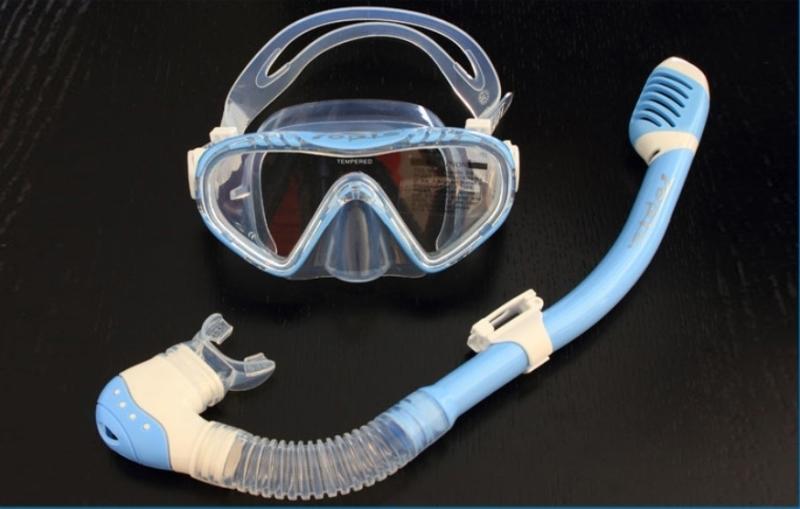 [Topis小舖] 浮潛 兒童浮潛面鏡+干式呼吸管+兒童蛙鞋~本島包郵