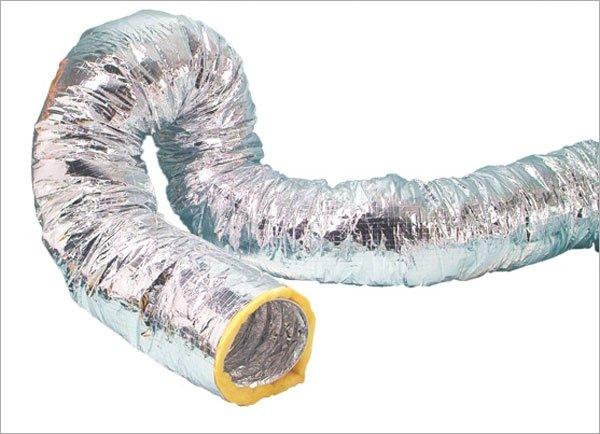 4" 伸縮保溫軟管 鋁箔伸縮軟管-空調用導風管-蛇管-鋁管-通風管-鋁箔管 鋁風管 鋁管 排風管