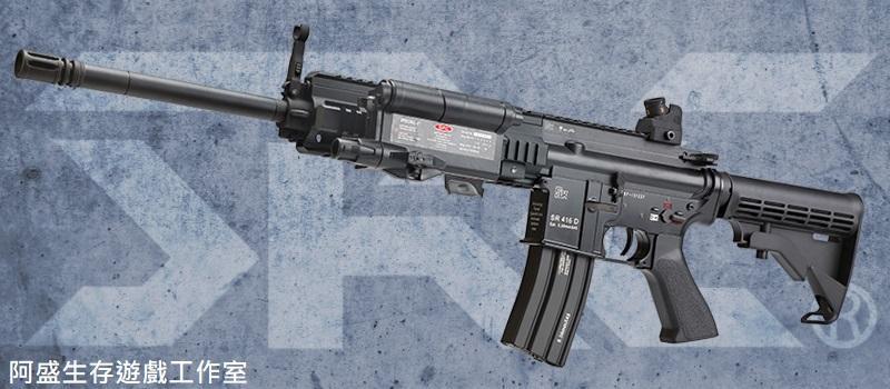 【槍工坊】SRC SR416全金屬-GE-0518TM III SR-416 D16電動槍(免運費)