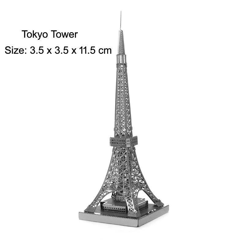 DIY全金屬拼圖模型  東京塔