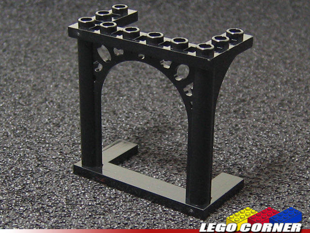 【LEGO CORNER】 Black Brick, Arch 3x6x5 Ornamented 黑色雕花拱門∼全新