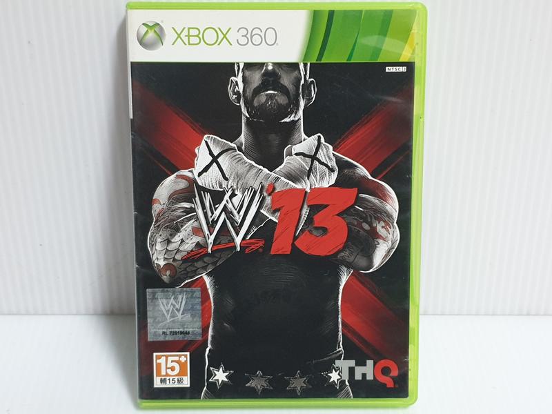 {哈帝太郎}~XBOX360 原版遊戲 WWE 激爆職業摔角13 亞英版 光碟小刮 有盒無書~下標就賣！