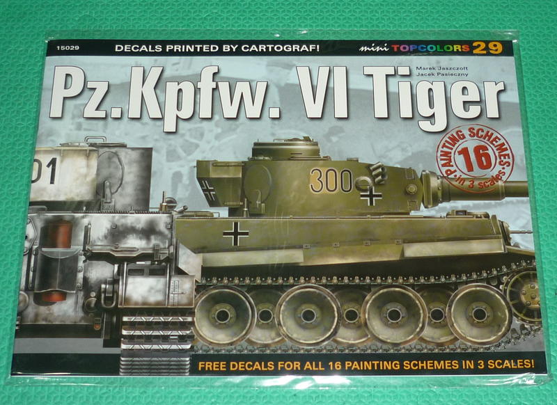 附1/72+48+35水貼紙~Kagero模型參考書籍~Pz.Kpfw.Vl~Tiger虎式戰車專輯