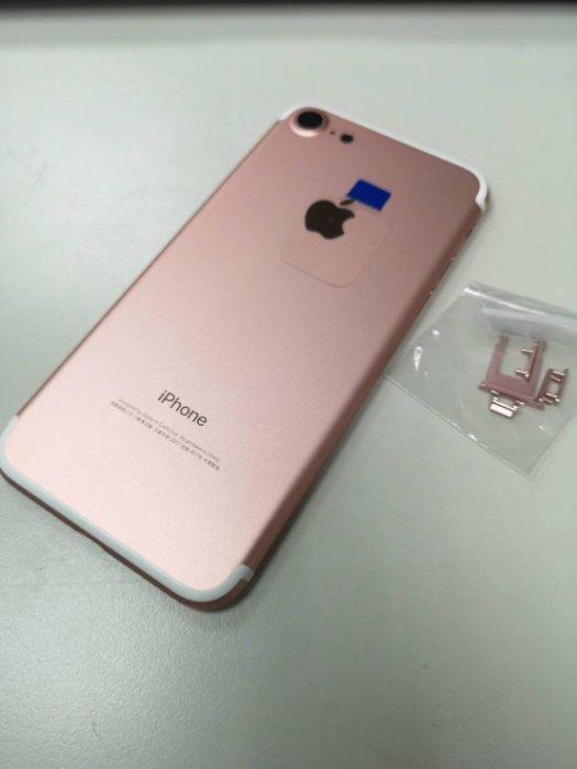 【原廠背蓋】Apple iphone 7 原廠背蓋 背殼 手機殼 贈手工具 (含側按鍵) - 玫瑰色 iphone7