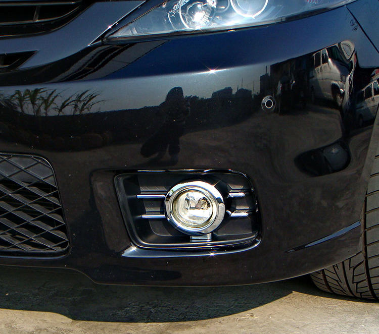 ~圓夢工廠~ Mazda 5 馬自達 5 第2代 2005~2008 改裝 鍍鉻銀 霧燈框飾貼 前保桿霧燈飾框