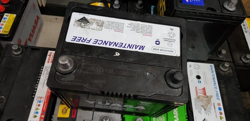 #二手中古電池# YUASA 55D23L-SMF 汽車電池 數值漂亮，品項優
