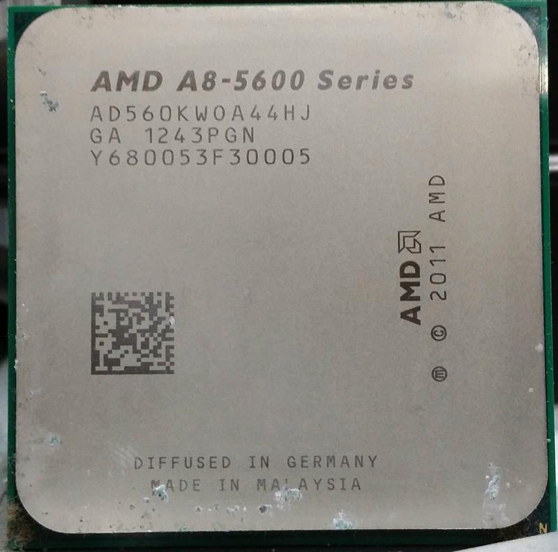 電腦水水的店~ AMD A8-5600 3.6GHz 四核心/FM2腳位/CPU $400   