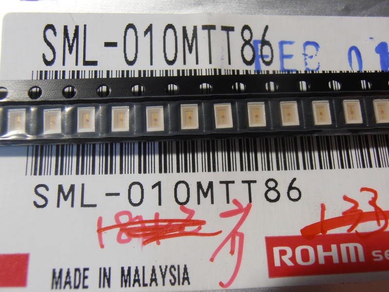 SML-010MTT86  綠光 1206 top發光 SMD LED 無鉛 rohm